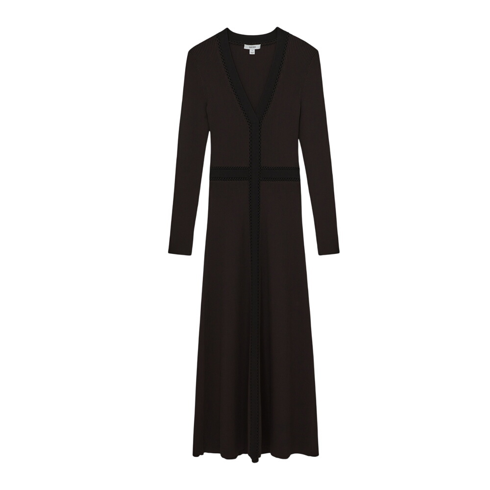 REISS Laura Knitted Dress